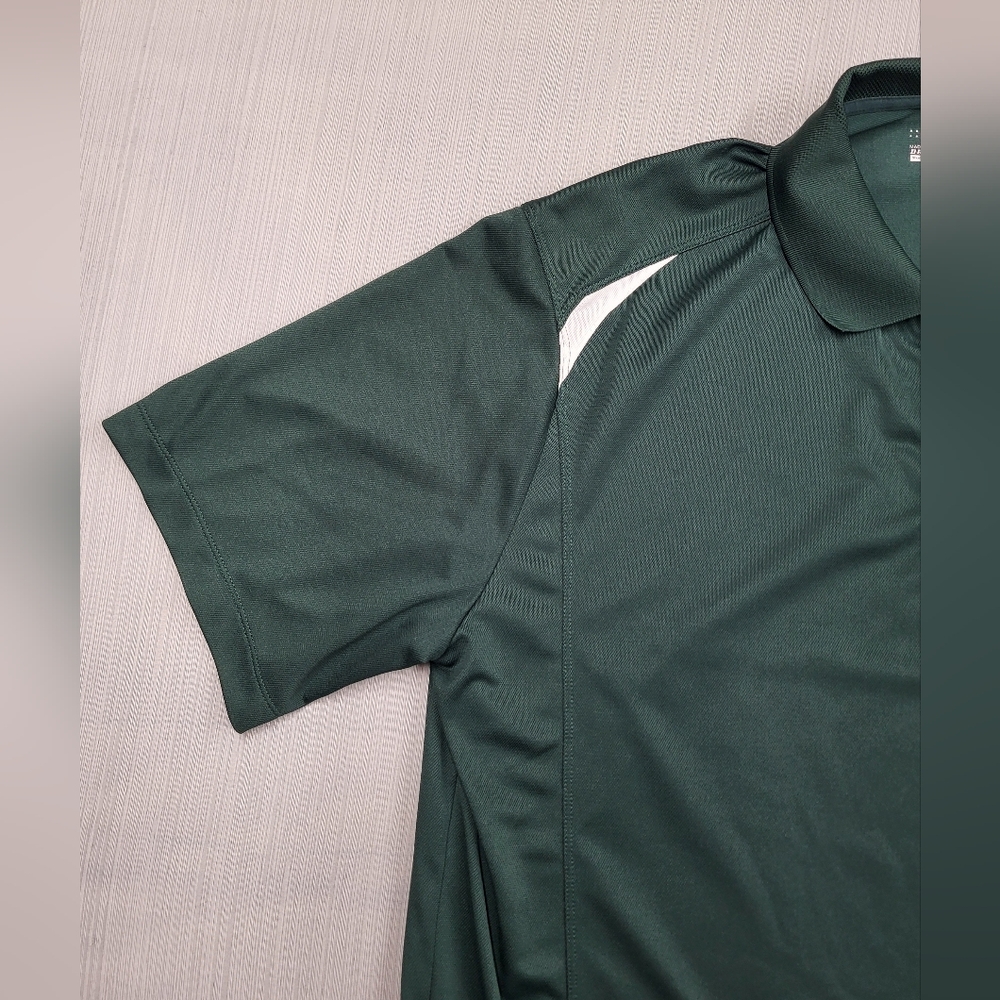 Baylor University Nike DRI-FIT Tour Performance Polo Golf Shirt Size XL Green - Picture 5 of 12